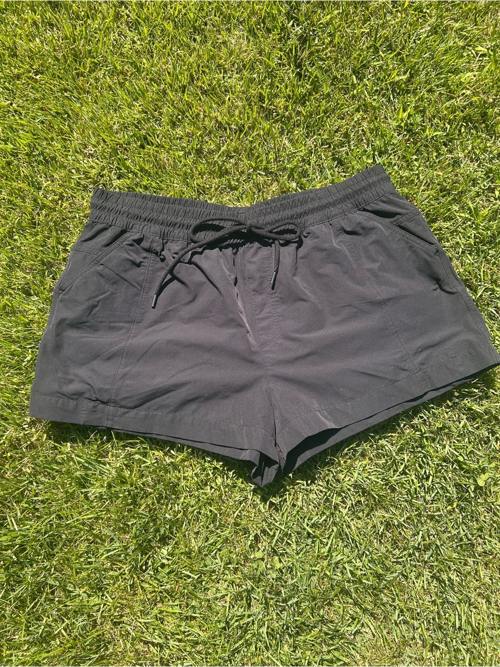 CALIA Women's High Waisted Swim Utility Board Shorts Black  XL